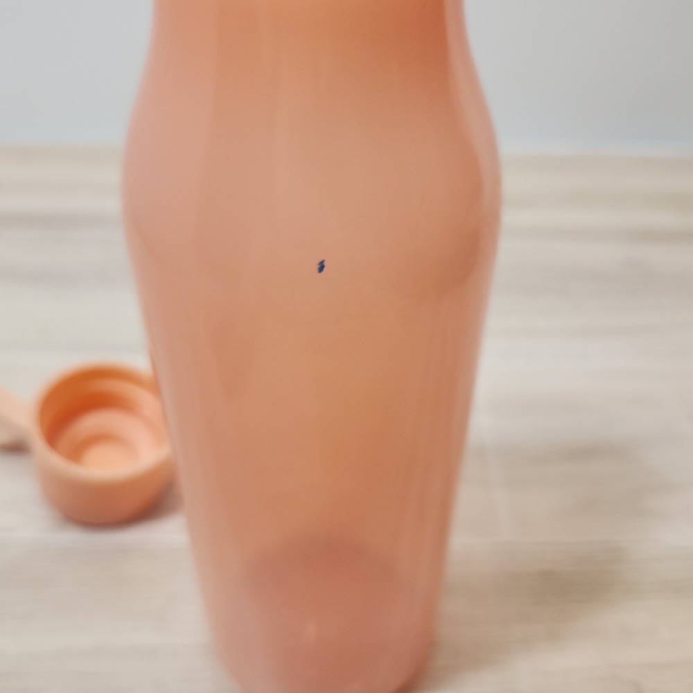 Starbucks Water Bottle Summer Peach Solid Bottle Rubber Loop 24oz Tea Ice Coffee - Picture 8 of 9